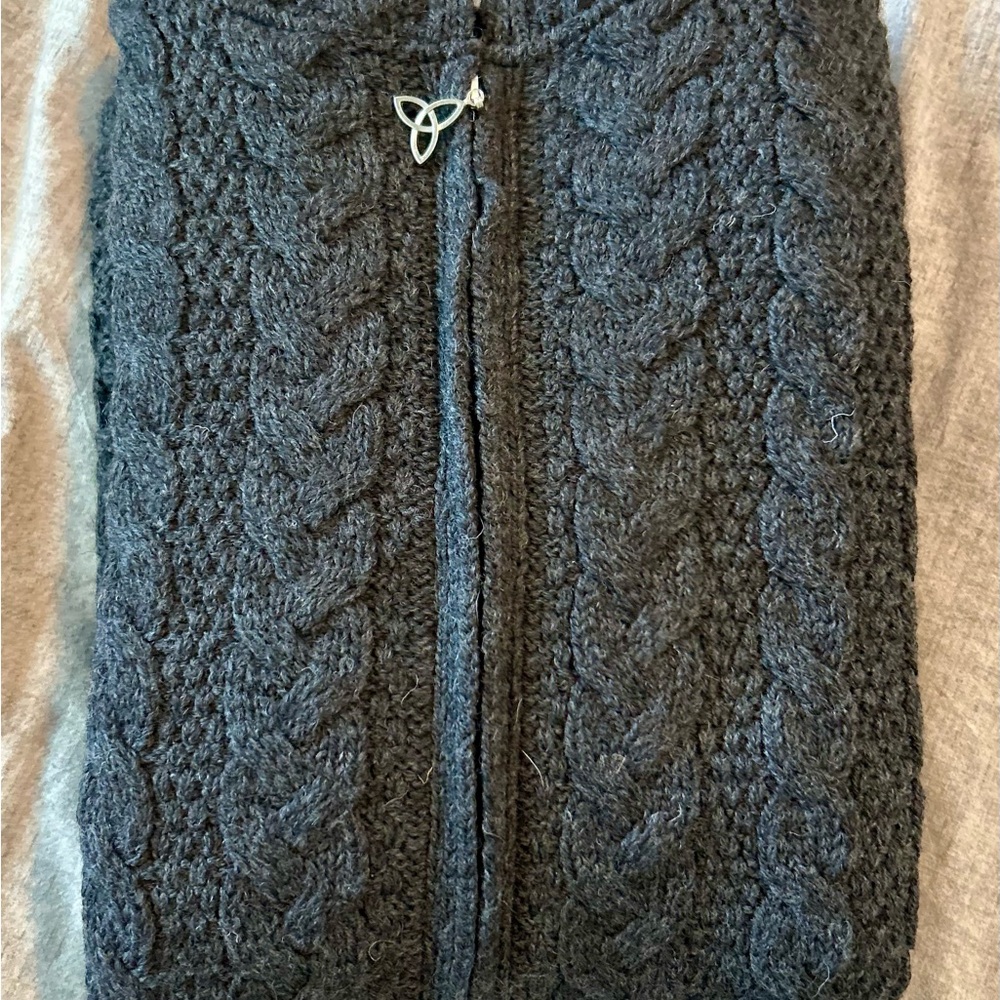 Aran Crafts Dark Gray Wool Sweater, Authenticity certificate - Picture 5 of 9